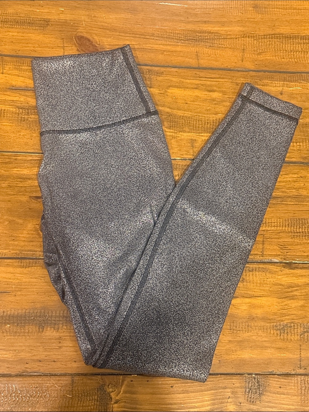 lululemon athletica Metallic Gray High-Rise Leggings